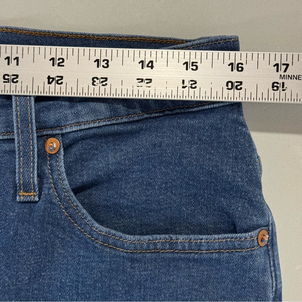 Madewell Jeans Women 31 Blue Perfect Vintage Wide Leg High Waist Stretch Denim - Picture 7 of 11